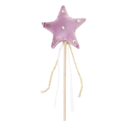 ZEPFJHE Velvety Birthday Mit Strassstar Schöne Magische Zauberstab Requisiten Für Mädchen Cosplay Party Accessoires Mädchen Party von ZEPFJHE