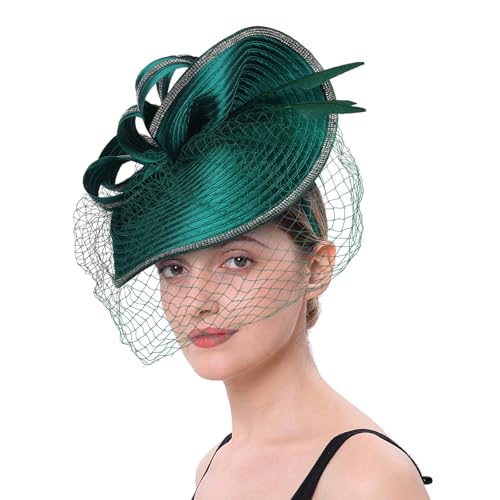 ZEPFJHE Vintage-inspirierte Haardekoration, elegant, schwarz, Polyester, Kopfbedeckung, Party-Kopfbedeckung für Partys und Hochzeiten, Persönlichkeits-Charm-Haarschmuck ZEPFJHE Vintage-inspirierte Haardekoration, elegant, schwarz, Polyester, Kopfbedeckung, Party-Kopfbedeckung für Partys und Hochzeiten, Persönlichkeits-Charm-Haarschmuck von ZEPFJHE