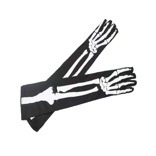 ZEPFJHE Weiße Skelett-Handschuhe, Totenkopf-Gesicht, Halbknochen, für Erwachsene, Halloween, Tanz, Cosplay, Requisiten, Outdoor ZEPFJHE Weiße Skelett-Handschuhe, Totenkopf-Gesicht, Halbknochen, für Erwachsene, Halloween, Tanz, Cosplay, Requisiten, Outdoor von ZEPFJHE