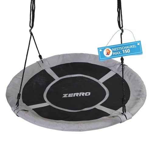 ZERRO Nestschaukel Outdoor & Indoor bis zu 150kg Höhenverstellbare Ø120cm Netzschaukel für Kinder und Erwachsene,Grau ZERRO Nestschaukel Outdoor & Indoor bis zu 150kg Höhenverstellbare Ø120cm Netzschaukel für Kinder und Erwachsene,Grau von ZERRO