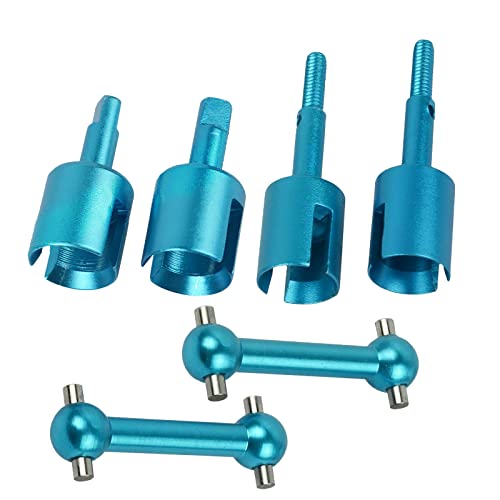 1/10 RC Auto Aluminiumlegierung Blau Antriebswelle Adapter Kit DIY Teile für TAMIYA TT01 TT02 51006/SP.1006 von ZEZEFUFU