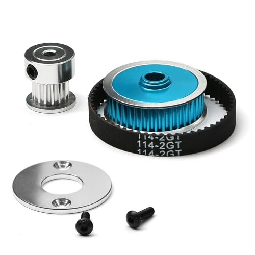 RC Riemenantrieb Getriebe Getriebe Set für Tamiya TT02 Chassis RC Auto Zubehör von ZEZEFUFU