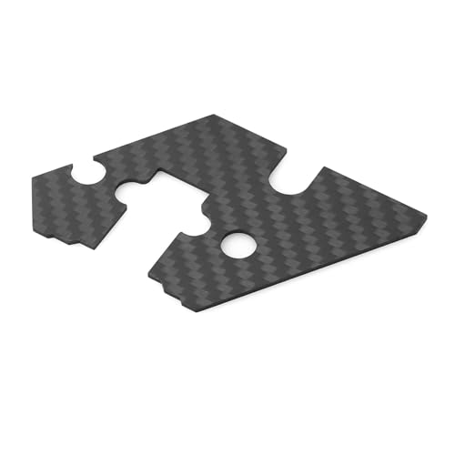 ZEZEFUFU 1/10 RC Car Upgrade Anti-Sand Cover Dust Cover Plate Carbon Fiber für Tamiya TT-02 RC Car Zubehör - 1 x Staubschutz für Teen, Adult von ZEZEFUFU
