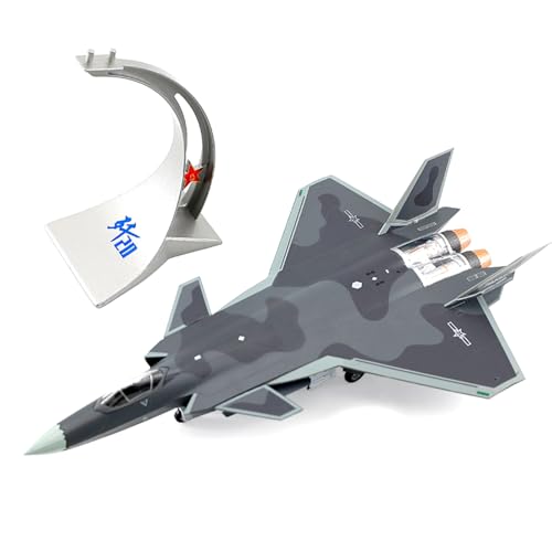 ZEZEFUFU 1:144 Legierung Chinesische Luftwaffe Chengdu J-20 Fire Fang Fighter Modell Luftfahrt Wissenschaft Ausstellungsmodell von ZEZEFUFU