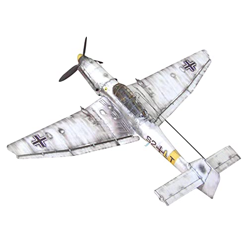 ZEZEFUFU 1:33 Maßstab Deutsch Ju-87 D-3 Junkers Tauchbomber Flugzeug Modell Papier Modell Display Home Decoration (Unassembled Kit) von ZEZEFUFU