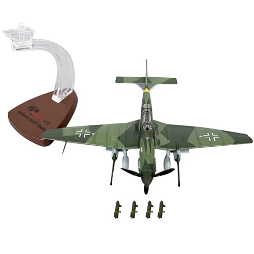 ZEZEFUFU 1:72 Alloy German Stuka Junkers Ju-87G1 Dive Bomber Model Aviation Science Exhibition Model von ZEZEFUFU