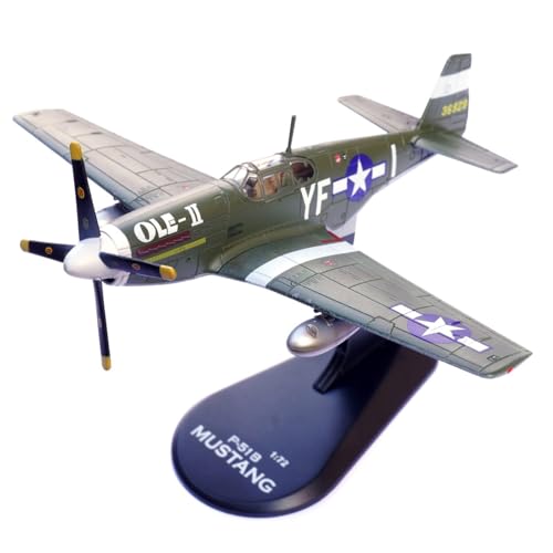 ZEZEFUFU 1:72 Alloy WWII US P-51B Mustang Fighter 358th Air Wing 355 Squadron Model Aviation Science Exhibition Model von ZEZEFUFU