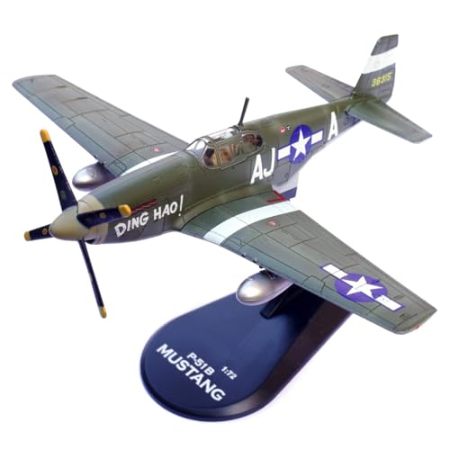 ZEZEFUFU 1:72 Alloy WWII USAAF P-51B Mustang Fighter 365TH FS 345TH FG Model Aviation Science Exhibition Model von ZEZEFUFU