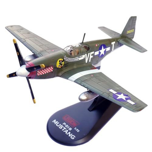 ZEZEFUFU 1:72 Alloy WWII USAAF P-51B Mustang Fighter 4th FG 336th FS Flugzeugmodell Luftfahrt Wissenschaft Ausstellungsmodell von ZEZEFUFU