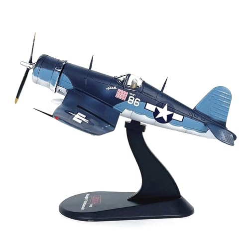ZEZEFUFU 1:72 Alloy WWII USMC F4U Fighter VMF-214 White 86 Model Aviation Science Exhibition Model von ZEZEFUFU