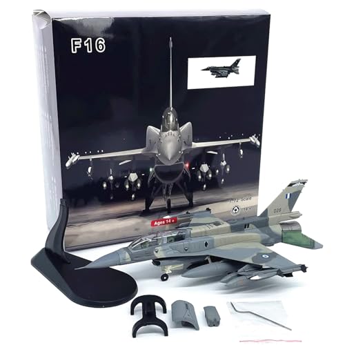 ZEZEFUFU 1:72 Legierung Hellenic Air Force F-16D Mira Kampfflugzeug Modell Luftfahrt Wissenschaft Ausstellungsmodell von ZEZEFUFU