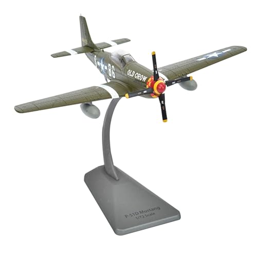 ZEZEFUFU 1:72 Scale Alloy P51 Mustang Fighter Aircraft Model Metal Airplane Model for Collection Gift von ZEZEFUFU