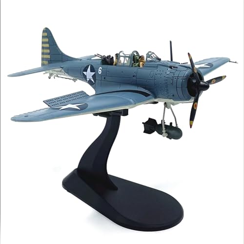 ZEZEFUFU 1:72 Scale Alloy US SBD-3 Dive Bomber Aircraft Model Military Fighter Attack Plane Model for Collection Gift von ZEZEFUFU