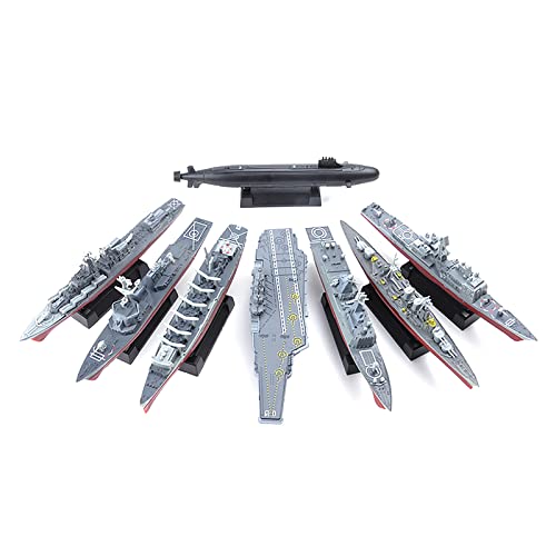 ZEZEFUFU 8 stücke 4D Modell Cruiser Fregatte U-Boot Schlachtschiff Modell Kunststoff Kriegsschiff Flugzeug Träger Unmontiert Schiff Kits ZEZEFUFU 8 stücke 4D Modell Cruiser Fregatte U-Boot Schlachtschiff Modell Kunststoff Kriegsschiff Flugzeug Träger Unmontiert Schiff Kits von ZEZEFUFU