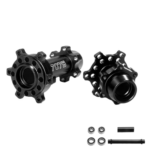 ZEZEFUFU Alloy 7075 Vorderrad- und Hinterrad-Sechskant-Naben-Set Upgrade-Teile für LOSI 1/4 Promoto-MX Motorrad RTR von ZEZEFUFU