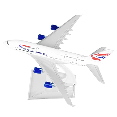 ZEZEFUFU British Airways A380 Flugzeug Modell 1/400 Simulation Legierung Flugzeug Display Spielzeug für Sammlung Geschenk von ZEZEFUFU