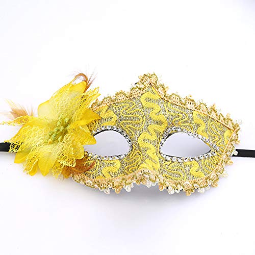 ZEZEFUFU Lady Lace Eye Mask Maskerade Eye Mask Fancy Ball Dress Accessories for Halloween Xmas Cosplay Party von ZEZEFUFU