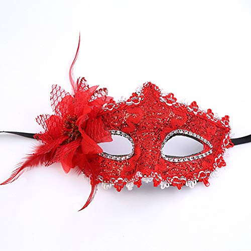 ZEZEFUFU Lady Lace Eye Mask Maskerade Eye Mask Fancy Ball Dress Accessories for Halloween Xmas Cosplay Party von ZEZEFUFU