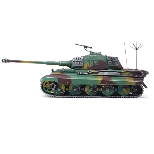 ZEZEFUFU Maßstab 1:72 Deutscher Tiger King Schweres Panzermodell Militär Panzer Fahrzeug Panzer Modell für Sammlung Geschenk von ZEZEFUFU