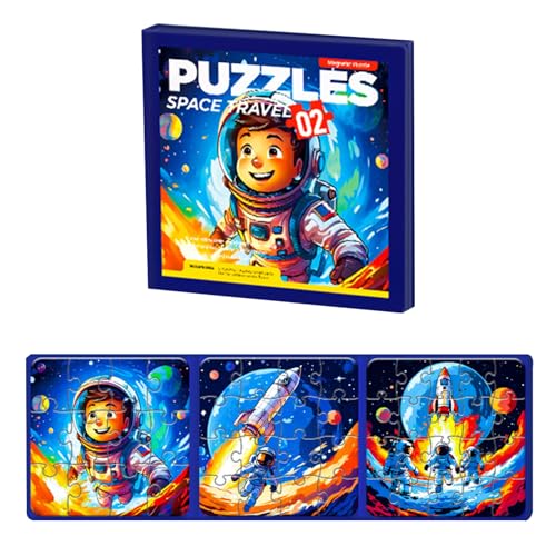 Magnetpuzzle FüR Kinder,12-16-20 Teile Puzzle ab 3 4 Jahre,Magnetische Puzzle ab 5 Jahre,Beschäftigung Für Kinder Im Flugzeug,Lernmagnet-Geschenk für den Roadtrip von ZFHLZJY