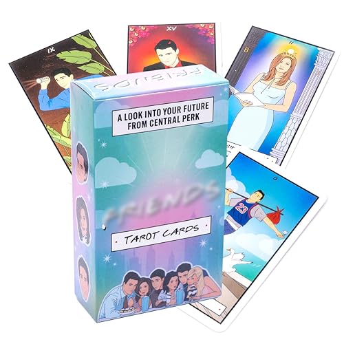 78pcs Tarot Deck Colorful, Friends Tarot Cards für Anfänger mit Leitbuch,Tarrot Karten Set für Familie Freunde Versammlung Wahrsagung Zukunft Spiel Karte(Englisch) von ZGCXRTO