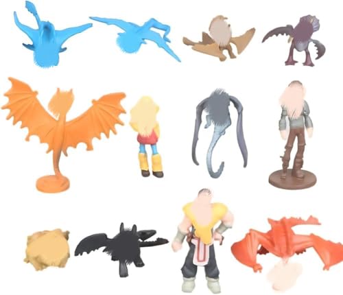 ZGCXRTO 12 Stück Dragon Trainer Figuren,Mini PVC Drachen Kinder Spielzeug,Drachen Statue Kuchen Topper Action-Figuren,Realistische Anime-Charaktermodelle Für Mädchen Jungen Und Kinder ZGCXRTO 12 Stück Dragon Trainer Figuren,Mini PVC Drachen Kinder Spielzeug,Drachen Statue Kuchen Topper Action-Figuren,Realistische Anime-Charaktermodelle Für Mädchen Jungen Und Kinder von ZGCXRTO