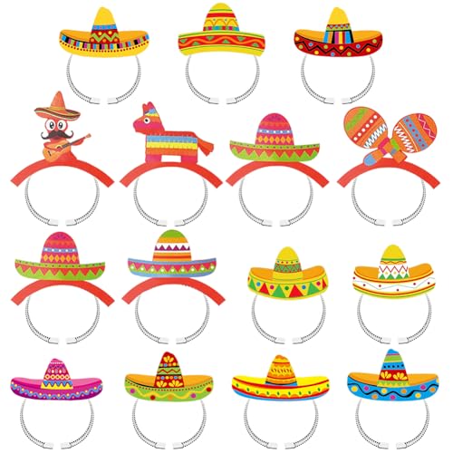 ZGCXRTO 15PCS Mexikanische Papierhaarbänder Cinco De Mayo Mexikanisches Karnevals Papierhaarbänder Mexikanische Fiesta Party Bunte Stirnband Für Damenhaar Kinder Männern ZGCXRTO 15PCS Mexikanische Papierhaarbänder Cinco De Mayo Mexikanisches Karnevals Papierhaarbänder Mexikanische Fiesta Party Bunte Stirnband Für Damenhaar Kinder Männern von ZGCXRTO