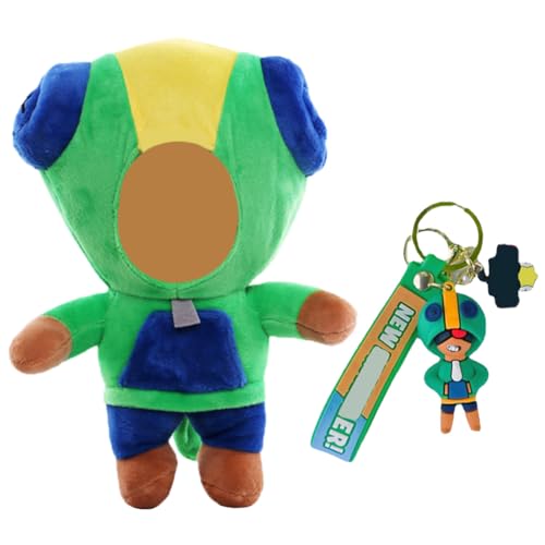 ZGCXRTO 2PCS Grüne Big Head Game Theme Puppen,Grüne Big Head Cartoon Schlüsselanhänger,Cactus Kuscheltier,3D Game Schlüsselanhänger Silikon,Für Kinder Erwachsene Fans Geburtstagsgeschenk (A) von ZGCXRTO