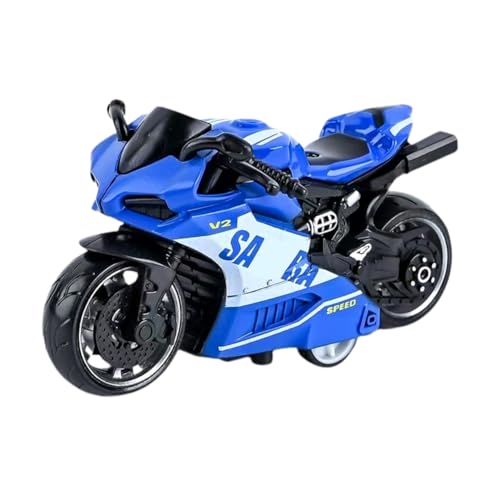 ZGCXRTO Motorrad Modell Spielzeug, Motorcycle Model Toy, Legierung Auto Hohe Simulation Modell, für Kinder Spielzeug Bildung Spielzeug Geschenk (blau) von ZGCXRTO