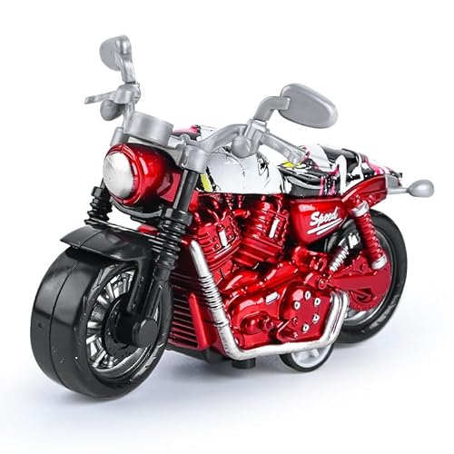 ZGCXRTO Motorrad Modell Spielzeug, Motorcycle Model Toy, Legierung Auto Hohe Simulation Modell, für Kinder Spielzeug Bildung Spielzeug Geschenk (rot) von ZGCXRTO