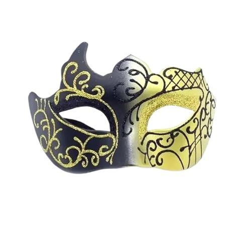 ZGCrumphant Antike Masken, Maskerade, halbe Gesichtsmaske, Kostüm, Partyzubehör, Masken, Dekoration for Damen und Herren für Party(Gold 2) von ZGCrumphant