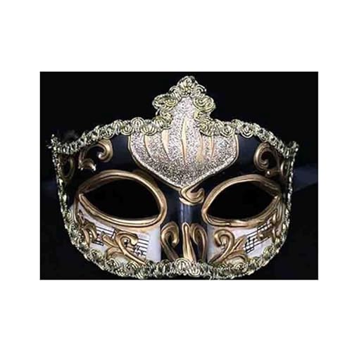 ZGCrumphant Elegante gefälschte halbe Gesichtsmaske for Erwachsene, Männer und Frauen, Maskerade, Musik, Kongress, Show, Party, Dekoration für Party(6) von ZGCrumphant