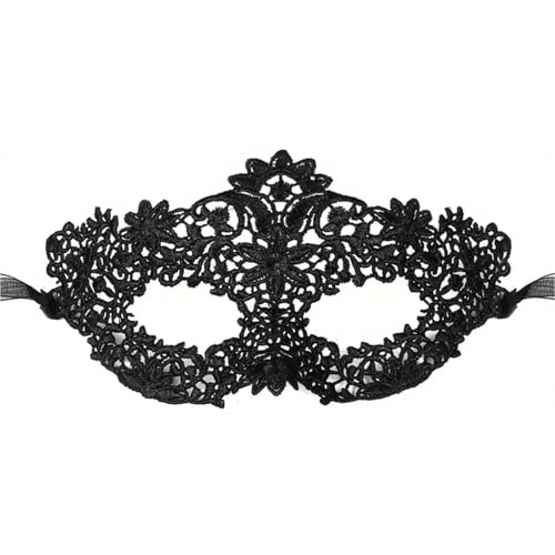 ZGCrumphant Elegantes Maskerade-Maskenset aus schwarzer Spitze for Paare for Partys und Feiern für Party(Womens style) von ZGCrumphant