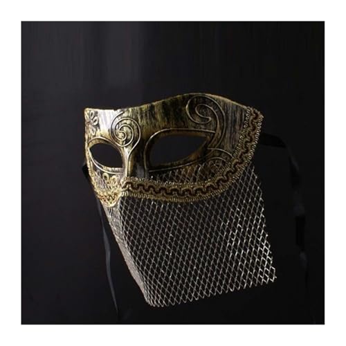 ZGCrumphant Herren-Partymaske, Erwachsene, Vintage-Stil, Maskerade-Maske, Vollgesichtsmaske, Dekorationszubehör für Party(Color 1) von ZGCrumphant
