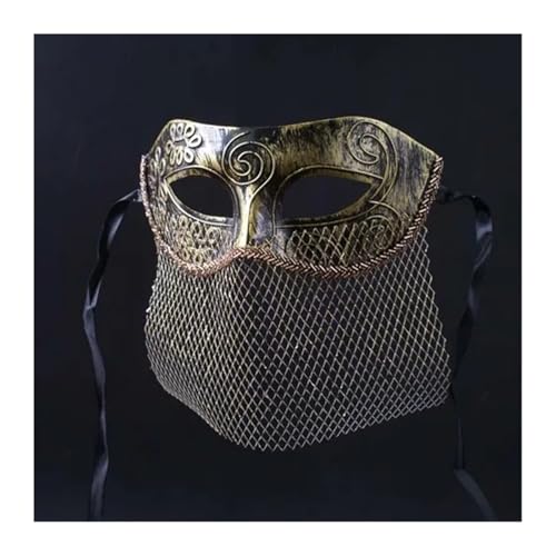 ZGCrumphant Herren-Partymaske, Erwachsene, Vintage-Stil, Maskerade-Maske, Vollgesichtsmaske, Dekorationszubehör für Party(Color 10) von ZGCrumphant