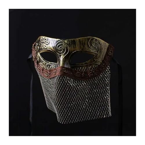 ZGCrumphant Herren-Partymaske, Erwachsene, Vintage-Stil, Maskerade-Maske, Vollgesichtsmaske, Dekorationszubehör für Party(Color 6) von ZGCrumphant