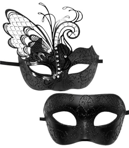 ZGCrumphant Maskerade-Ball-Maske, venezianische Metallmaske, Mystery-Maske, Party-Kostüm-Ballmaske für Party(Type 2) von ZGCrumphant