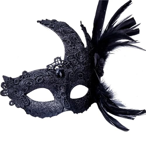 ZGCrumphant Maskerade-Masken, Party-Masken, Damen-Spitze-Feder-Masken, Requisiten for Erwachsene für Party ZGCrumphant Maskerade-Masken, Party-Masken, Damen-Spitze-Feder-Masken, Requisiten for Erwachsene für Party von ZGCrumphant