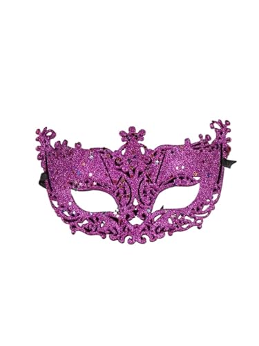 ZGCrumphant Spitzenmaske Plus Blumenmaske Party Make-up Erwachsene Kindermaske Maskenballmasken für Party(Violet) von ZGCrumphant