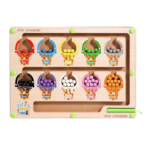 1 Stück Mädchen-Labyrinthspielzeug, Magnetisches Perlenspielzeug, Pädagogisches Kinderspielzeug, Farbtrennungs-Magnetspielzeug 1 Stück Mädchen-Labyrinthspielzeug, Magnetisches Perlenspielzeug, Pädagogisches Kinderspielzeug, Farbtrennungs-Magnetspielzeug von ZGDEIWGF