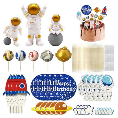 ZGDEIWGF 13 Stück Astronauten-Kuchendekorationen, Kinder-Kuchendekorationen, Kreative Kuchendekorationen, Weltraum-Kuchendekorationen, Jungen-Kuchendekorationen, Party-Kuchendekorationen ZGDEIWGF 13 Stück Astronauten-Kuchendekorationen, Kinder-Kuchendekorationen, Kreative Kuchendekorationen, Weltraum-Kuchendekorationen, Jungen-Kuchendekorationen, Party-Kuchendekorationen von ZGDEIWGF