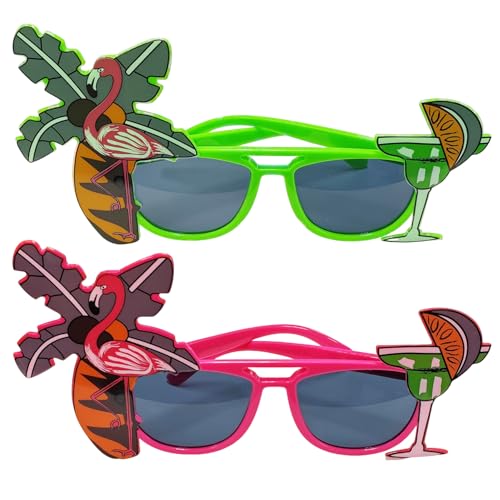 ZGDEIWGF 2 Stück Hawaii-Partybrille, Lustige Sonnenbrille, Party-Sonnenbrille, Flamingo-Sonnenbrille ZGDEIWGF 2 Stück Hawaii-Partybrille, Lustige Sonnenbrille, Party-Sonnenbrille, Flamingo-Sonnenbrille von ZGDEIWGF
