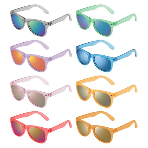ZGDEIWGF 8 Stück Kinder-Farbfilm-Sonnenbrillen, Kinder-Sonnenbrillen Im Multipack, Neon-Sonnenbrillen, Pool-Party-Geschenke ZGDEIWGF 8 Stück Kinder-Farbfilm-Sonnenbrillen, Kinder-Sonnenbrillen Im Multipack, Neon-Sonnenbrillen, Pool-Party-Geschenke von ZGDEIWGF