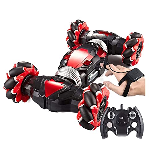 ZGDHWCR 4WD-Hochgeschwindigkeits-Offroad-RC-Truck C, RC-Stuntauto mit Gestenerkennung, 2,4-GHz-Twisted-Climbing-RC-Truck mit Musik, 360-Grad-Rotations-Drift-Rennwagen, Kinderspielzeuggeschenk von ZGDHWCR