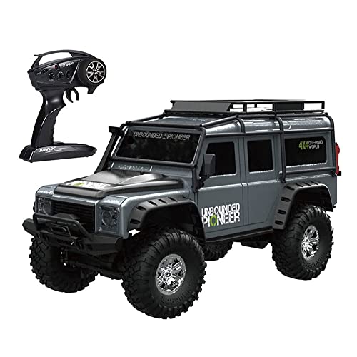 ZGDHWCR Ferngesteuertes Fahrzeug, wiederaufladbarer Allrad-Geländewagen mit Kollisionsschutz, 2,4-G-Simulations-Offroad-Kletterauto, Hobby-Elektro-Modellspielzeugauto, Kinderspielzeuggeschenk von ZGDHWCR