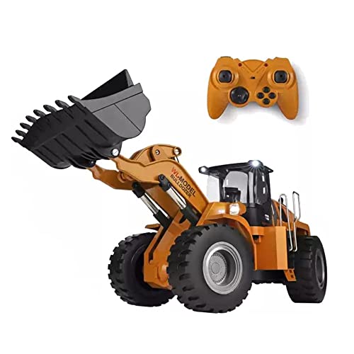 ZGDHWCR RC-Bagger im Maßstab 1:14, ferngesteuertes technisches Fahrzeug, 8-Kanal, voll funktionsfähiger Ferngesteuerter Frontlader, Konstruktions-RC-Truck, Vollmetall-Bulldozer-Spielzeug ZGDHWCR RC-Bagger im Maßstab 1:14, ferngesteuertes technisches Fahrzeug, 8-Kanal, voll funktionsfähiger Ferngesteuerter Frontlader, Konstruktions-RC-Truck, Vollmetall-Bulldozer-Spielzeug von ZGDHWCR