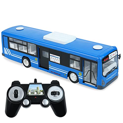 ZGDHWCR RC-Fahrzeug, elektrisches ferngesteuertes Geländewagen, 2,4-G-Fernbedienungssimulationsbus, akusto-optisches Musikbus-Modellspielzeugauto, Kinder von ZGDHWCR