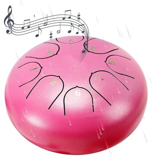 ZGFHLI Regentrommel Für Den G Arten,8 Noten,15.5 cm Chakra-Regentrommel,Stahlzungentrommel,Regenglocke,Chakra-Trommel Für Regen Im Freien,Tongue Rain Chime,wasserdichte Regenglocke,2 von ZGFHLI