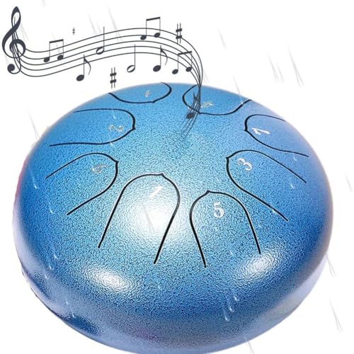 ZGFHLI Regentrommel Für Den G Arten,8 Noten,15.5 cm Chakra-Regentrommel,Stahlzungentrommel,Regenglocke,Chakra-Trommel Für Regen Im Freien,Tongue Rain Chime,wasserdichte Regenglocke,5 von ZGFHLI