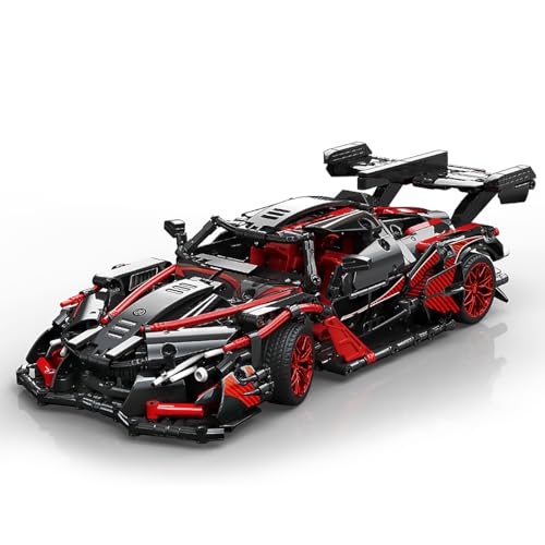 ZGZBLOCK Super Sportwagen Baukasten,1:14 Maßstab MOC Modell Bauklötze Spielzeug,für 12+ Jahr Jungen, Erwachsene (1391 Teile) von ZGZBLOCK